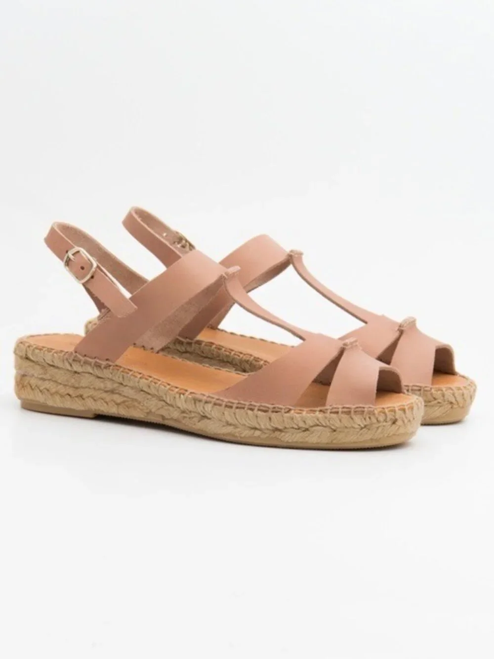 Naguisa Canto Espadrille Sandals Size 37 Tan Fisherman Artisan Quiet Luxury Chic
